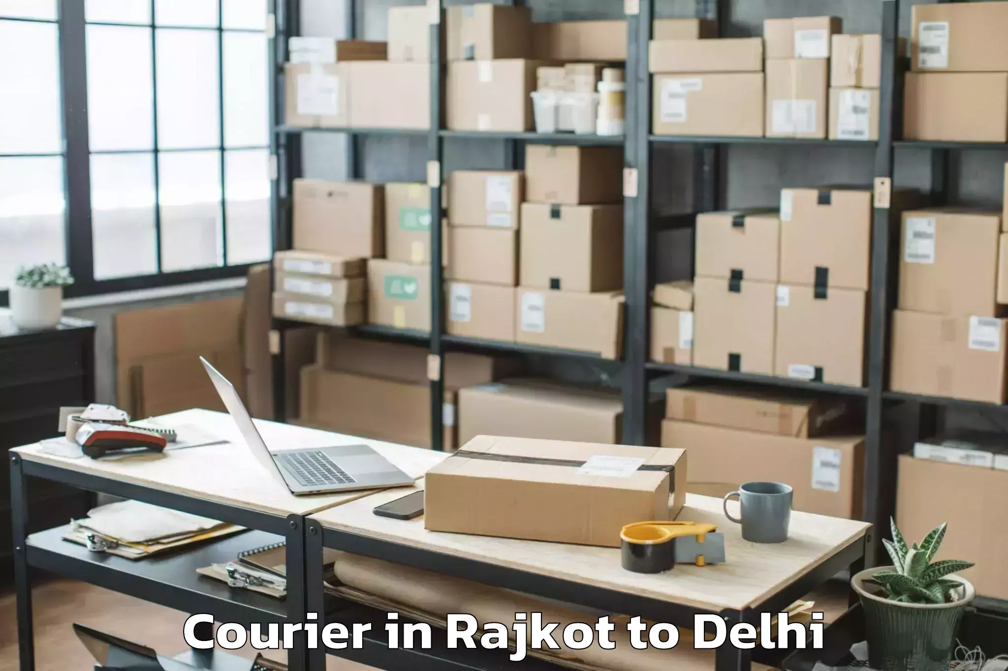 Expert Rajkot to Jawaharlal Nehru University Ne Courier